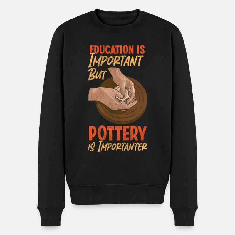 Pottery Ceramics Artist Education - Männer Premium Bio Pullover - Schwarz