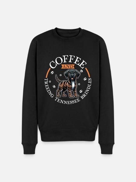 Coffee and Treeing Tennessee Brindle - Men's Premium Organic Jumper - black