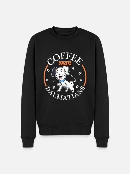 Café et Dalmatiens - Pull Premium bio Homme - noir