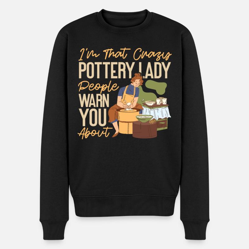 Pottery Ceramics Artist I'm That - Männer Premium Bio Pullover - Schwarz