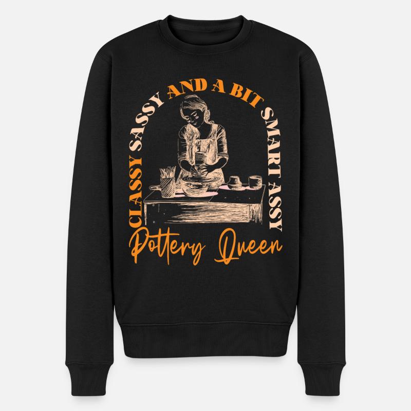Pottery Ceramics Artist Classy - Männer Premium Bio Pullover - Schwarz