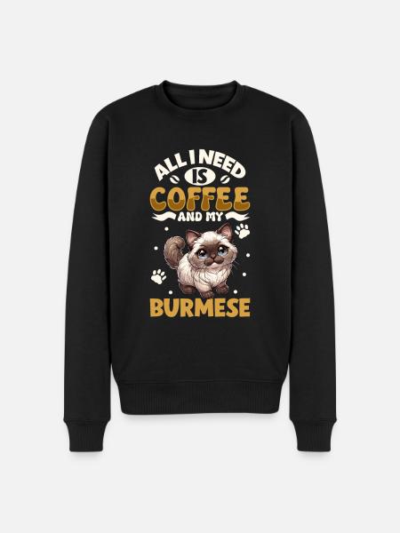 Coffee and my coffee - Men's Premium Organic Jumper - black