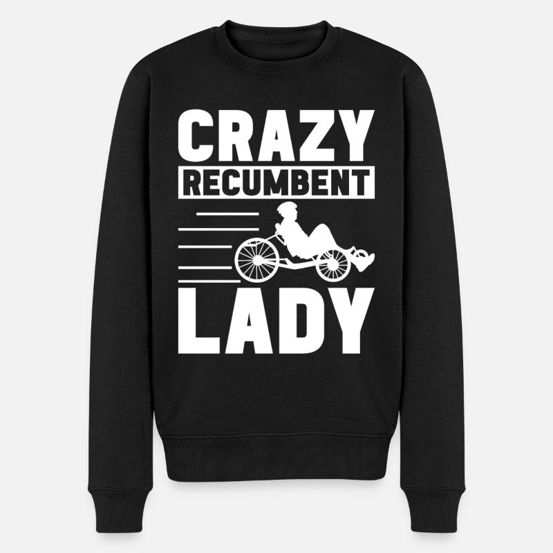 Tricycle couché Liegetrike Liegedreirad - Pull Premium bio Homme - noir