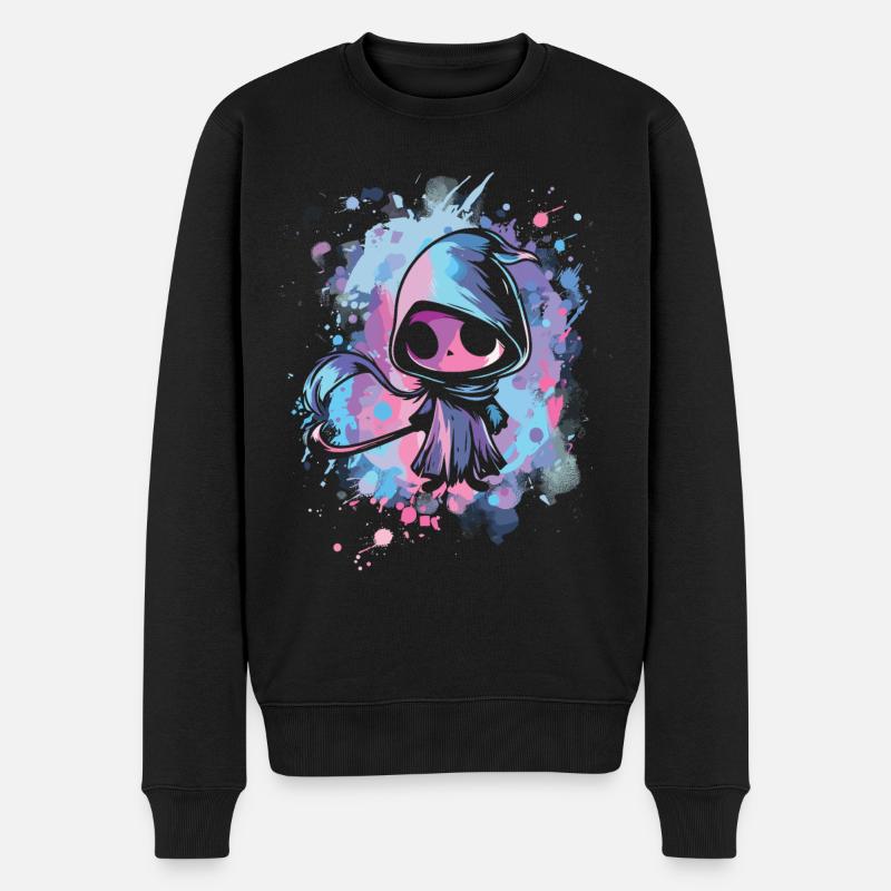 Kawaii Faucheur Pastel Goth Mignon Anime - Pull Premium bio Homme - noir