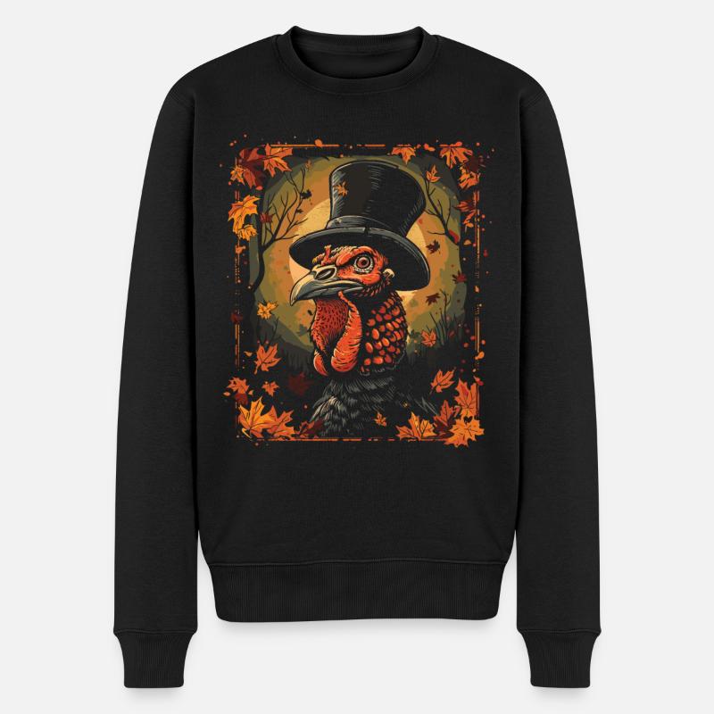 Grateful Gobble Wobble Thanksgiving - Pull Premium bio Homme - noir