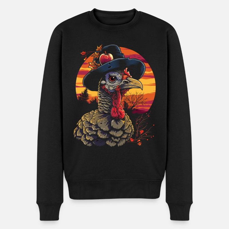 Grateful Gobble Wobble Thanksgiving - Pull Premium bio Homme - noir