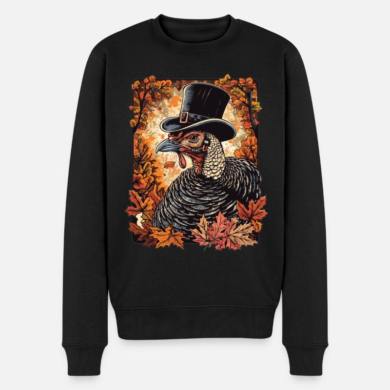 Grateful Gobble Wobble Thanksgiving - Pull Premium bio Homme - noir