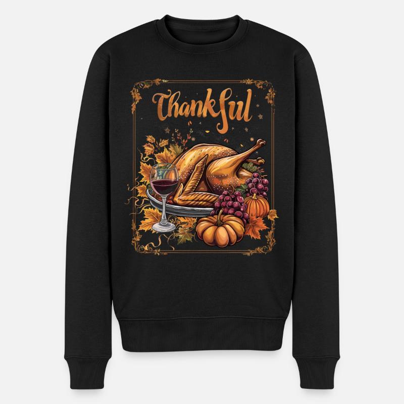 Grateful Gobble Wobble Thanksgiving - Pull Premium bio Homme - noir