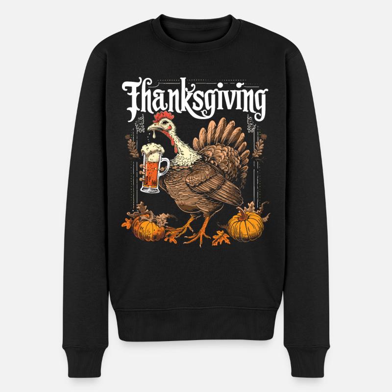 Grateful Gobble Wobble Thanksgiving - Pull Premium bio Homme - noir
