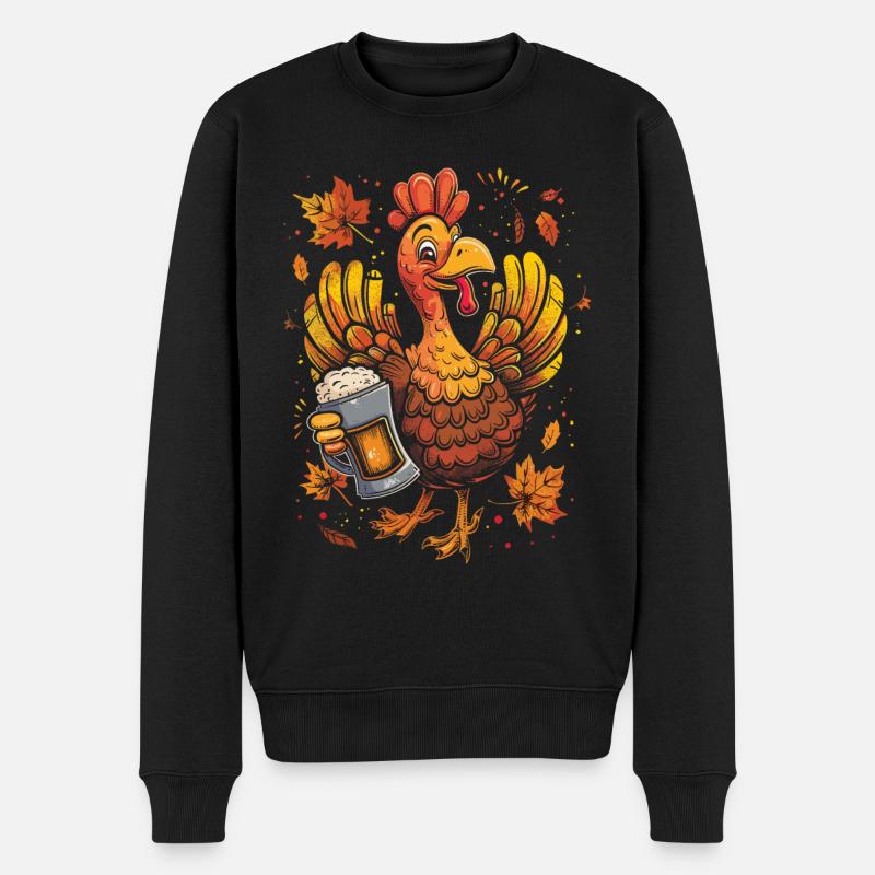Grateful Gobble Wobble Thanksgiving - Pull Premium bio Homme - noir