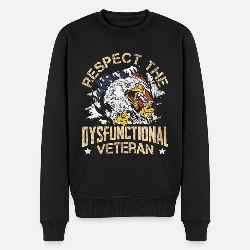 Vétéran Médicamenté Dysfonctionnel - Pull Premium bio Homme - noir
