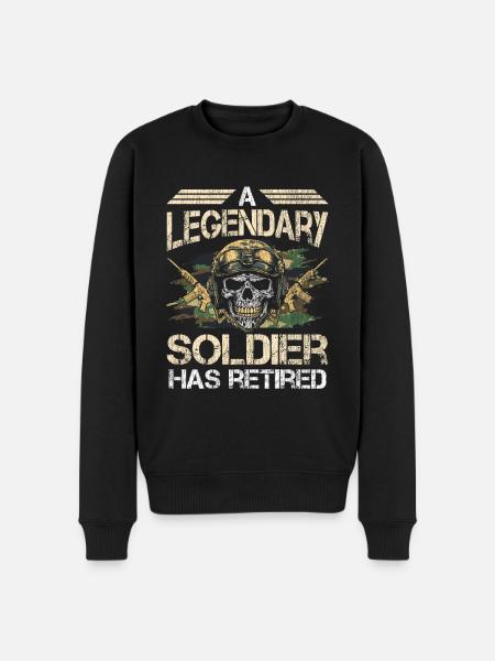 Veteran Medicated Dysfunctional - Men's Premium Organic Jumper - black