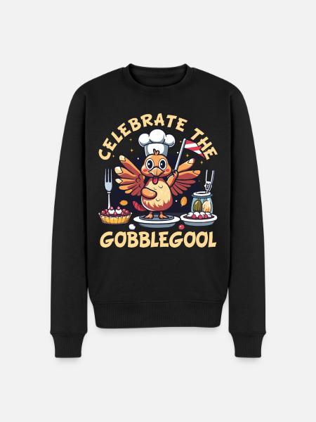 Gobblegool Dinde Thanksgiving - Pull Premium bio Homme - noir