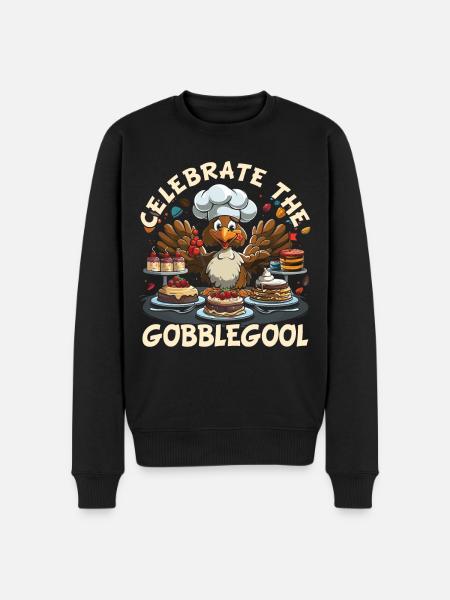 Gobblegool Dinde Thanksgiving - Pull Premium bio Homme - noir