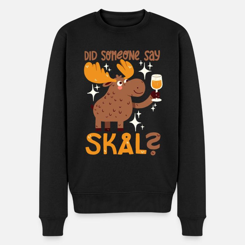 Quelqu’un a-t-il dit Skal ? - Pull Premium bio Homme - noir