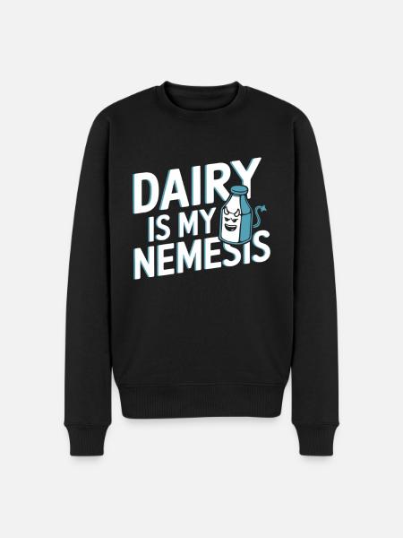 Lactose intolerance Lactose intolerant - Men's Premium Organic Jumper - black