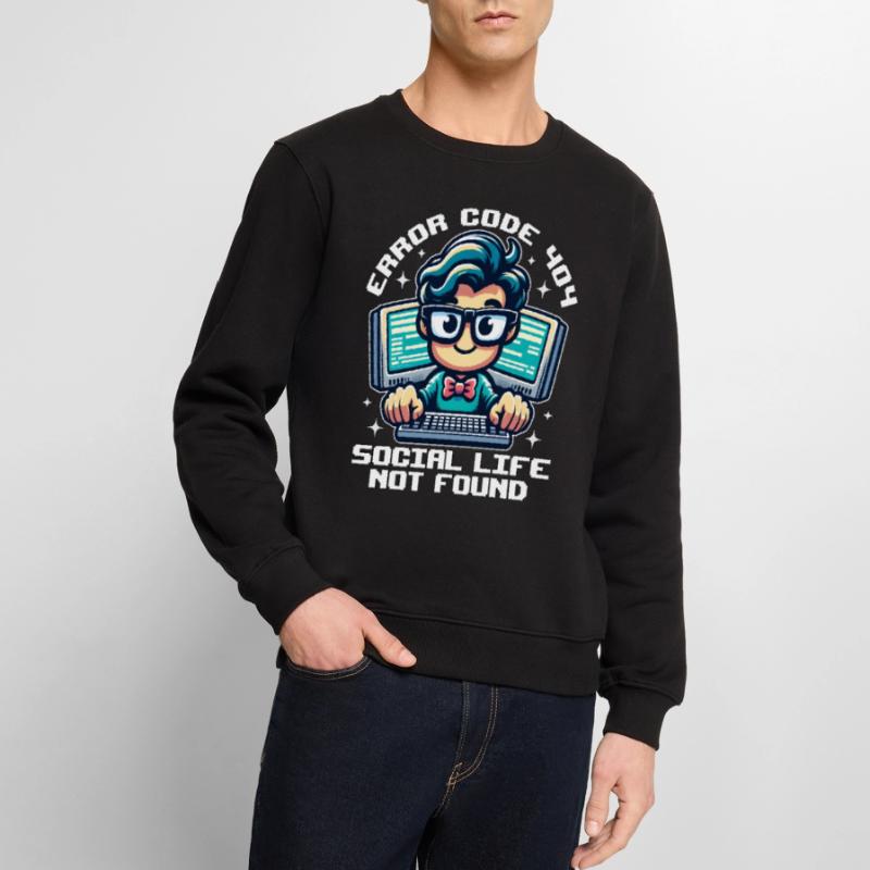 ERROR CODE 404 SOCIAL LIFE NOT FOUND Men's Premium Organic Jumper
