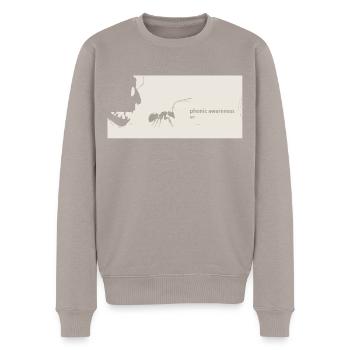 phonemisPhonemic consciousness science - Men's Premium Organic Jumper - taupe - Front - Nico (187cm)