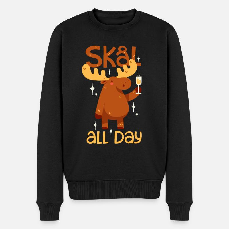 Skål (Prost) - Männer Premium Bio Pullover - Schwarz