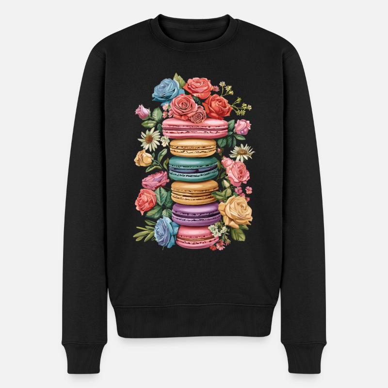 Macaron lovers Macaron Baker - Men's Premium Organic Jumper - black