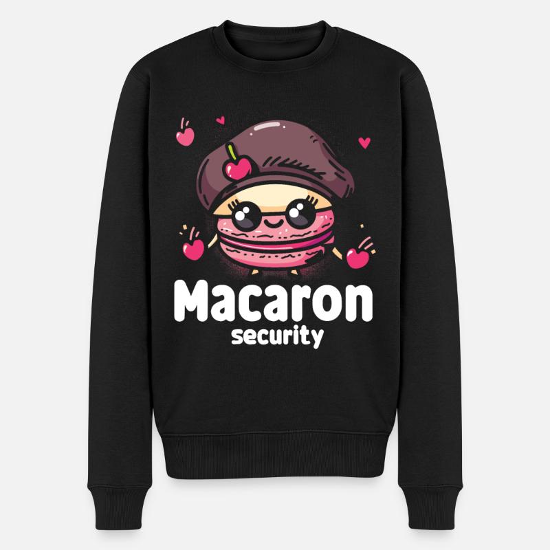 Macaron lovers Macaron Baker - Men's Premium Organic Jumper - black