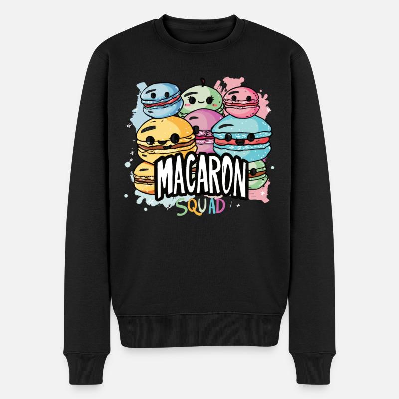 Macaron lovers Macaron Baker - Men's Premium Organic Jumper - black