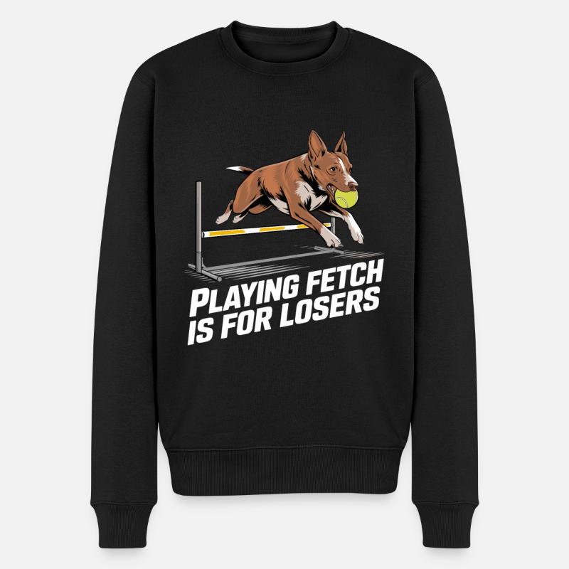 Flyball Sports canins - Pull Premium bio Homme - noir