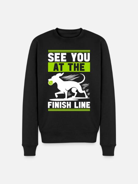 Flyball Dog Sports - Men's Premium Organic Jumper - black
