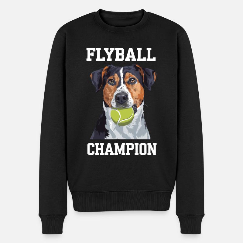 Flyball Sports canins - Pull Premium bio Homme - noir