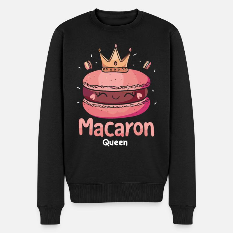 Macaron lovers Macaron Baker - Men's Premium Organic Jumper - black