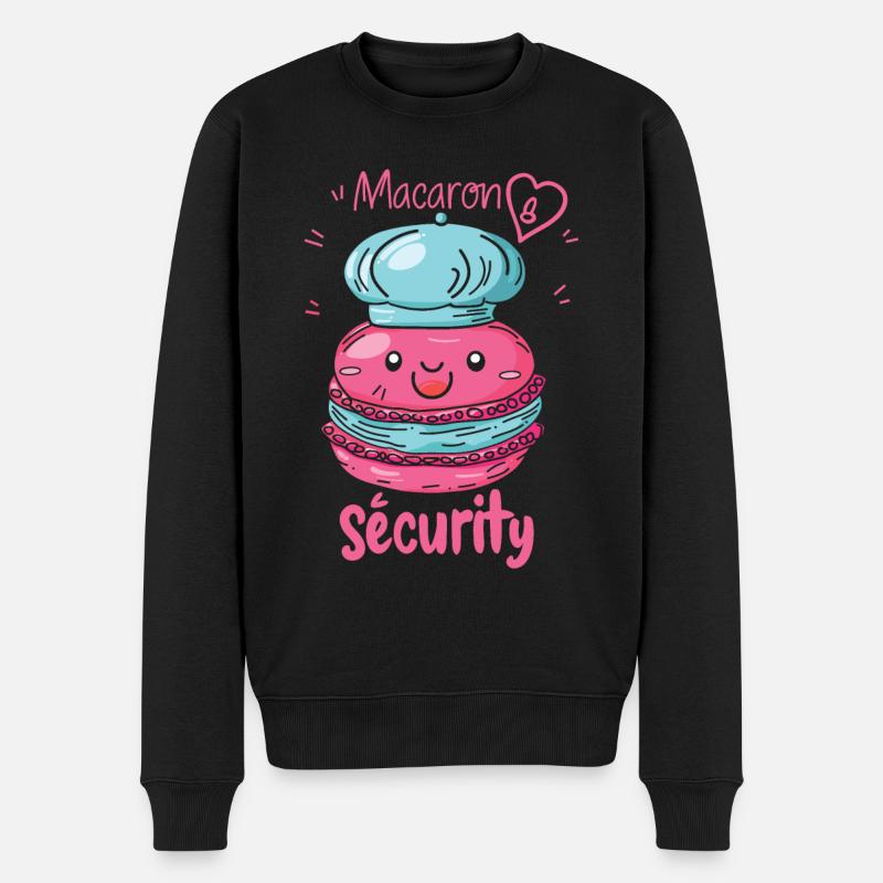 Macaron lovers Macaron Baker - Men's Premium Organic Jumper - black