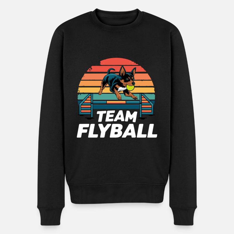 Flyball Sports canins - Pull Premium bio Homme - noir