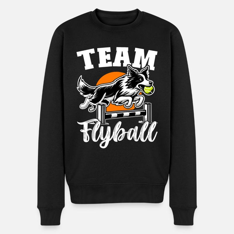 Flyball Sports canins - Pull Premium bio Homme - noir