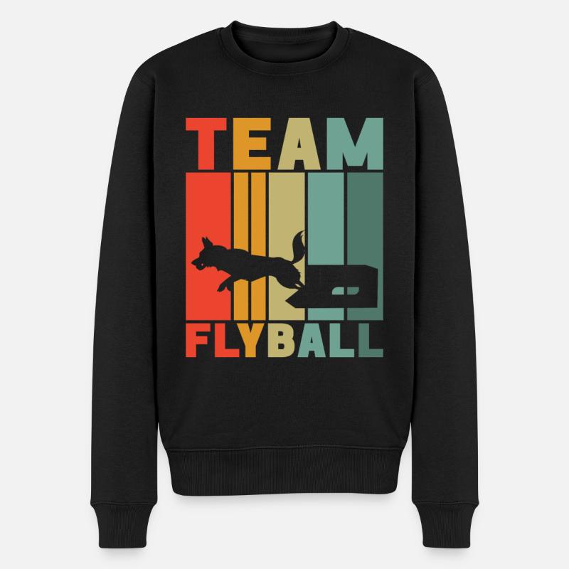 Flyball Sports canins - Pull Premium bio Homme - noir
