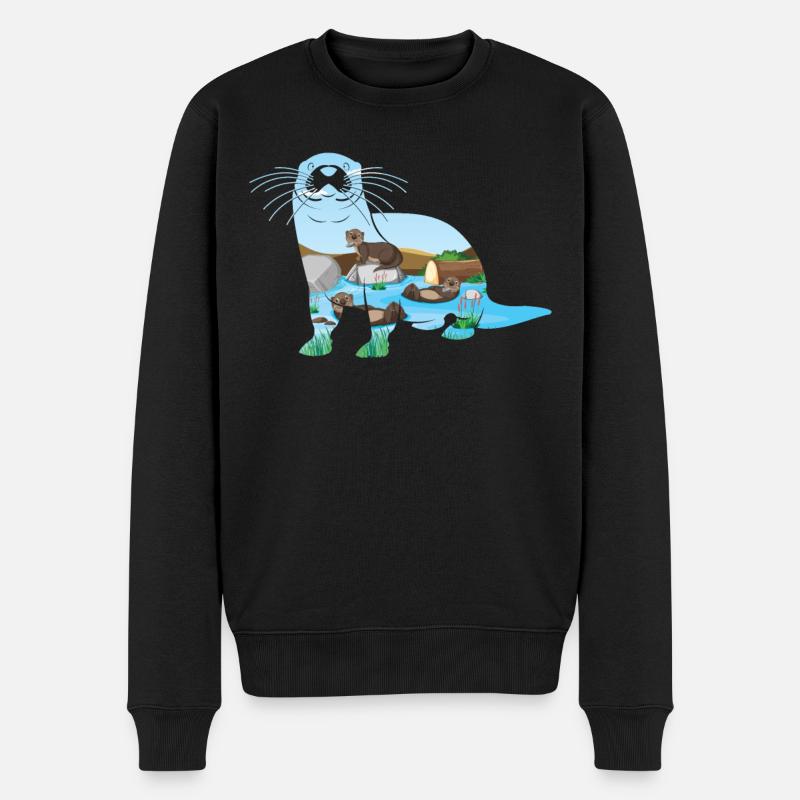 Rivière Otter - Pull Premium bio Homme - noir
