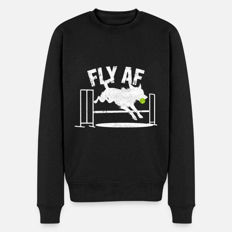 Flyball Sports canins - Pull Premium bio Homme - noir