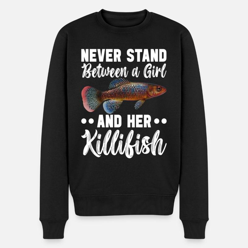 Killifisch Aquarium Amateurs de poissons - Pull Premium bio Homme - noir