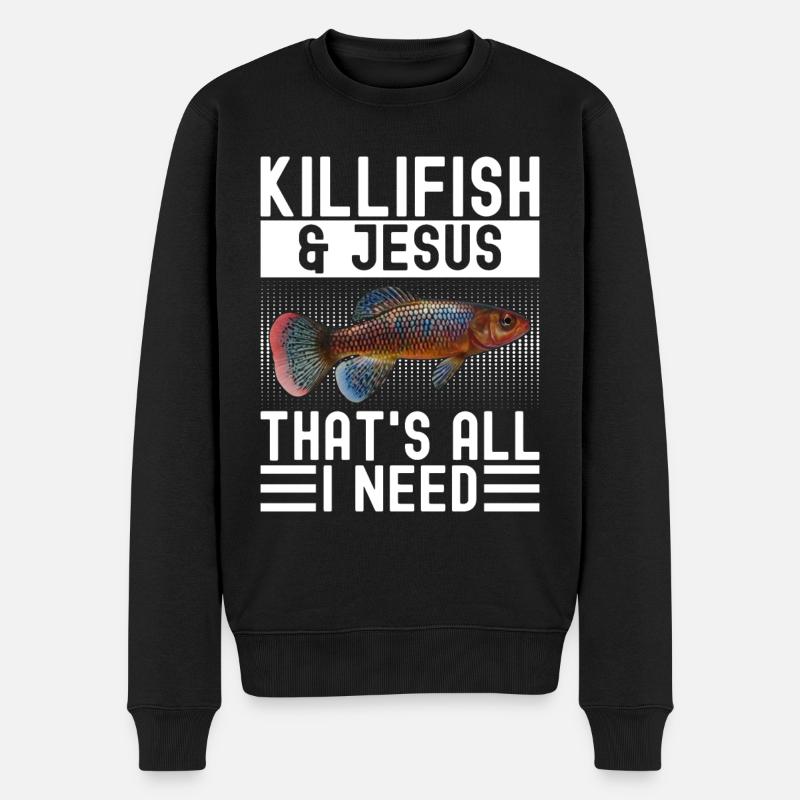 Killifisch Aquarium Amateurs de poissons - Pull Premium bio Homme - noir