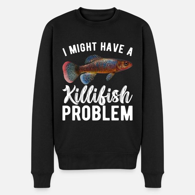Killifisch Aquarium Amateurs de poissons - Pull Premium bio Homme - noir