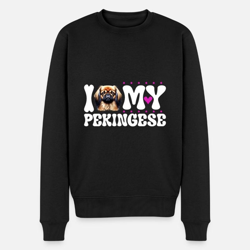 J’adore mes Pékinois - Pull Premium bio Homme - noir