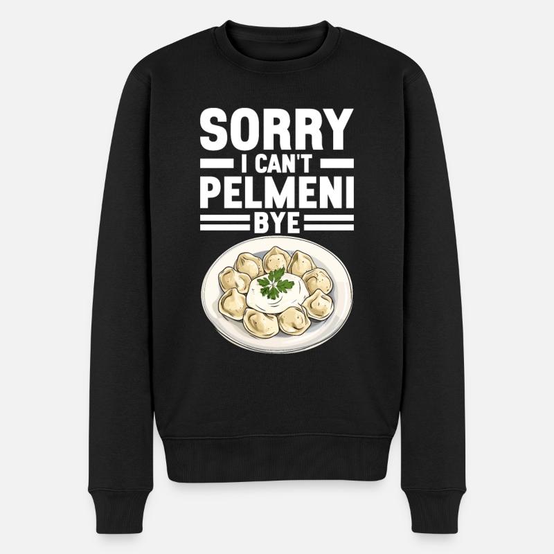 Pelmeni Cuisine russe - Pull Premium bio Homme - noir