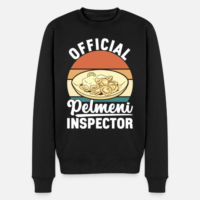 Pelmeni Cuisine russe - Pull Premium bio Homme - noir