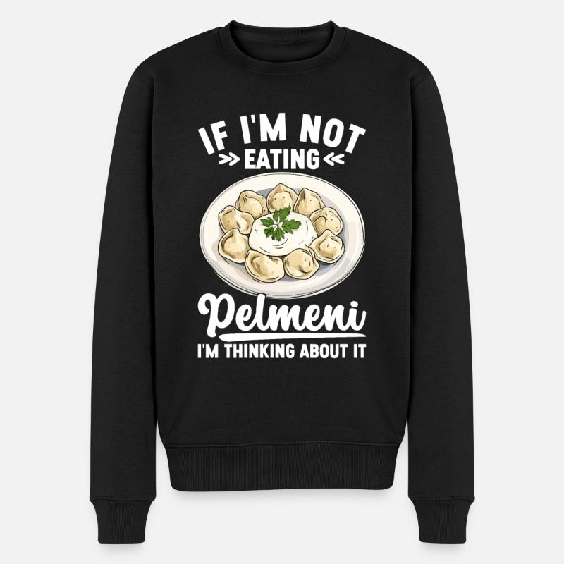 Pelmeni Cuisine russe - Pull Premium bio Homme - noir