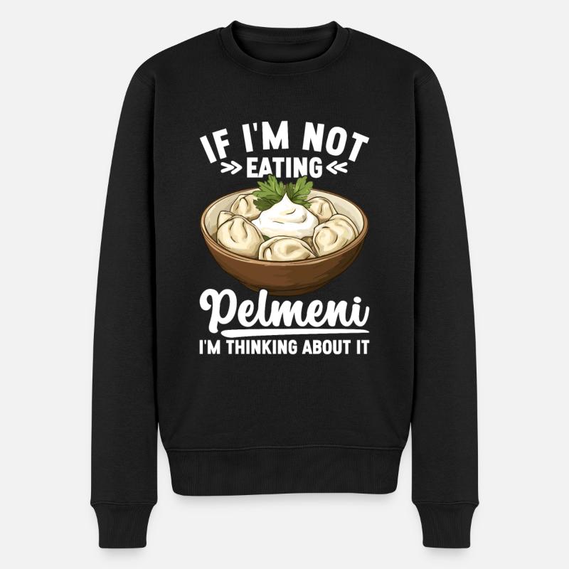 Pelmeni Cuisine russe - Pull Premium bio Homme - noir
