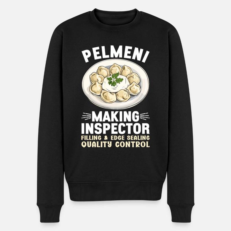 Pelmeni Cuisine russe - Pull Premium bio Homme - noir