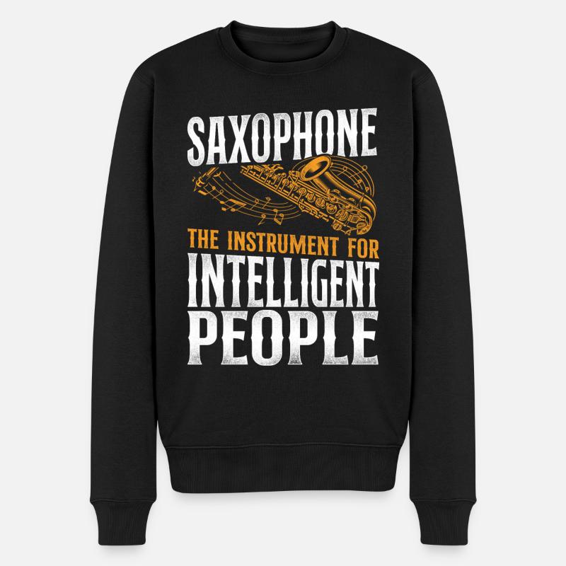 Saxophones Saxophones L’instrument - Pull Premium bio Homme - noir