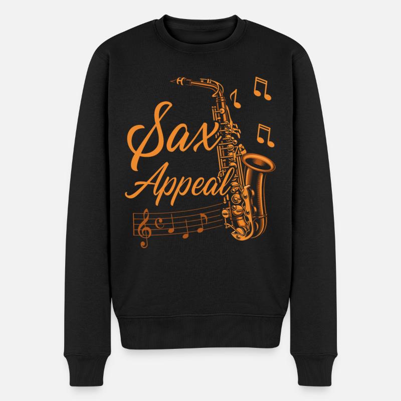 Saxophones Pun Sax Appeal - Pull Premium bio Homme - noir