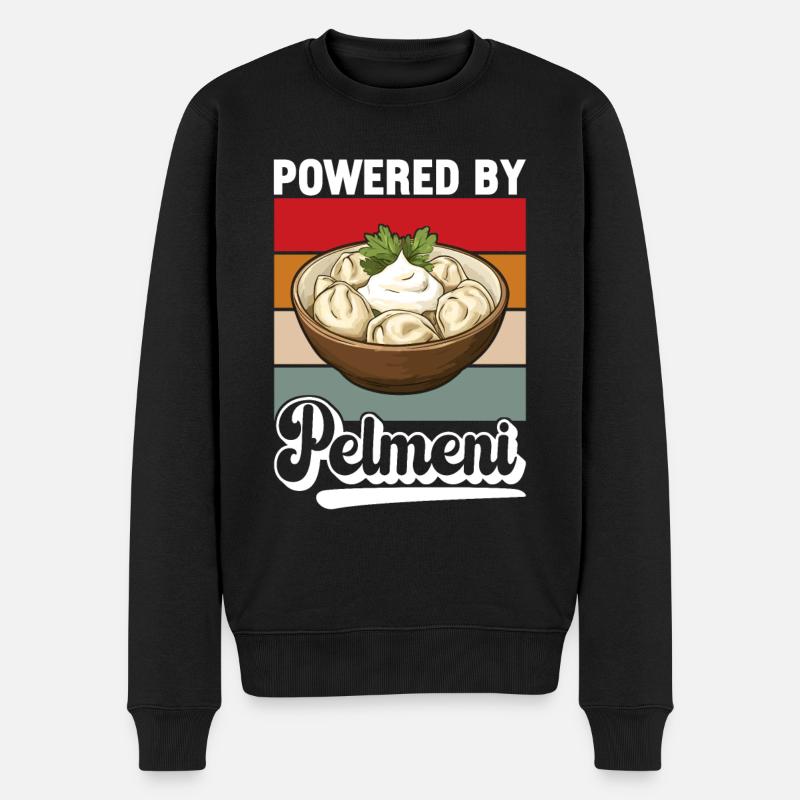 Pelmeni Cuisine russe - Pull Premium bio Homme - noir