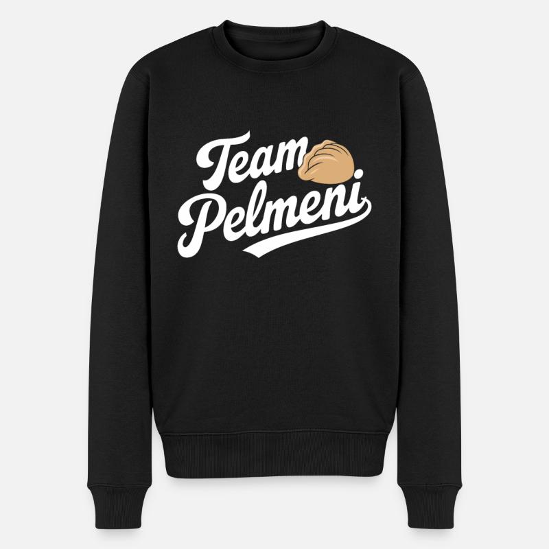 Pelmeni Cuisine russe - Pull Premium bio Homme - noir