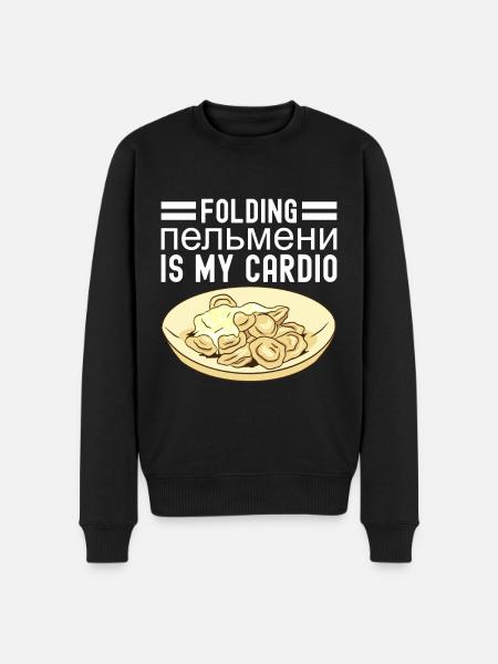 Pelmeni Russian Cuisine - Men's Premium Organic Jumper - black